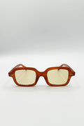 Bold Square Sunglasses In Brown