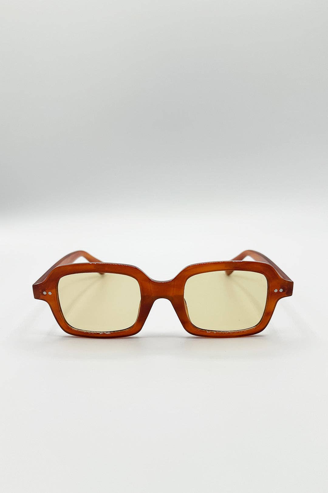 Bold Square Sunglasses In Brown